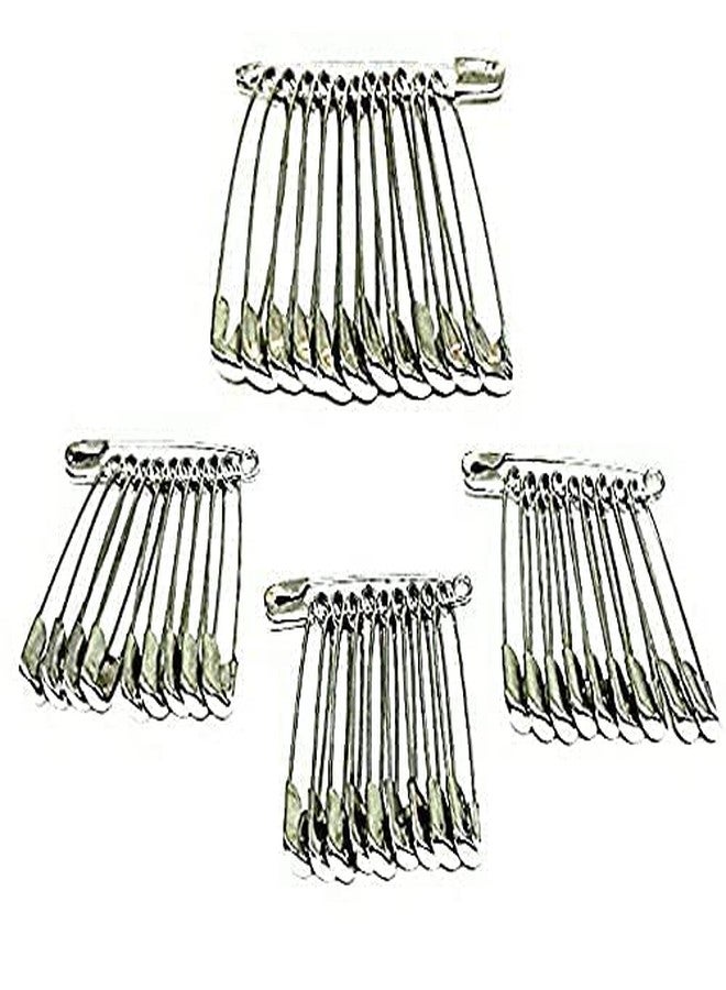ARSDEWY Metallic Medium and Large Size Safety Pins for Women & Girls - Set of 60 Pcs - Image 5